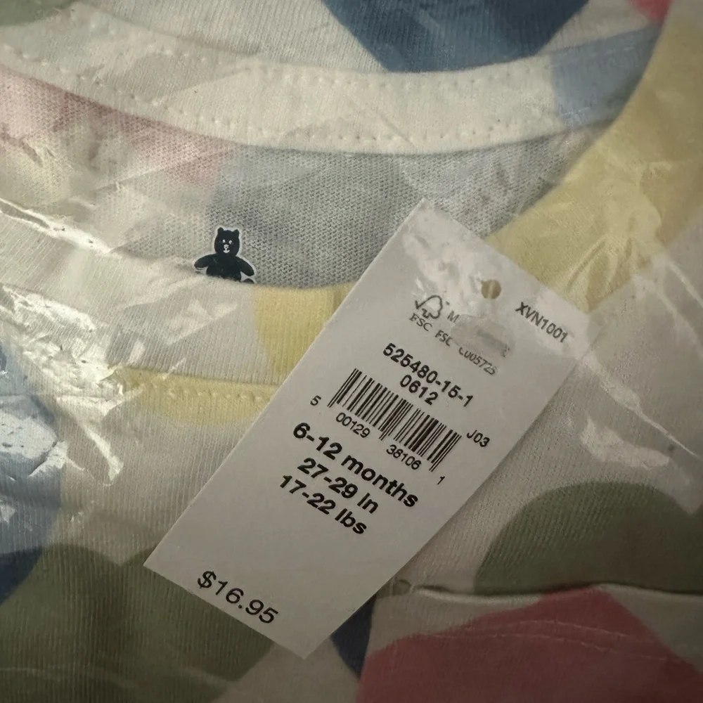 GAP Kids Long Sleeve Shirt with Heart Pattern